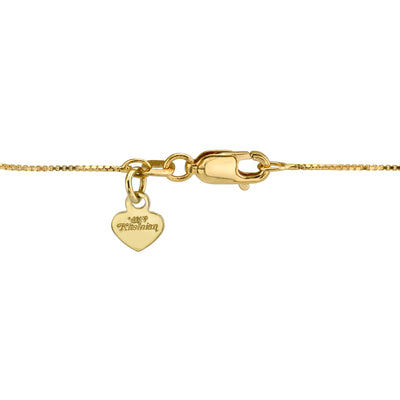 14K Yellow Gold  "Fleur-De-Lis" Diamond Necklace
