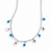 STERLING SILVER NECKLACE WITH TURQUOISE