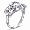 STERLING SILVER RING with CZ Stones