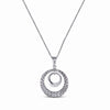 STERLING SILVER CIRCLE PENDANT NECKLACE