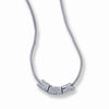 STERLING SILVER NECKLACE WITH CZ STONES