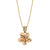 14K Yellow Gold Flower Necklace