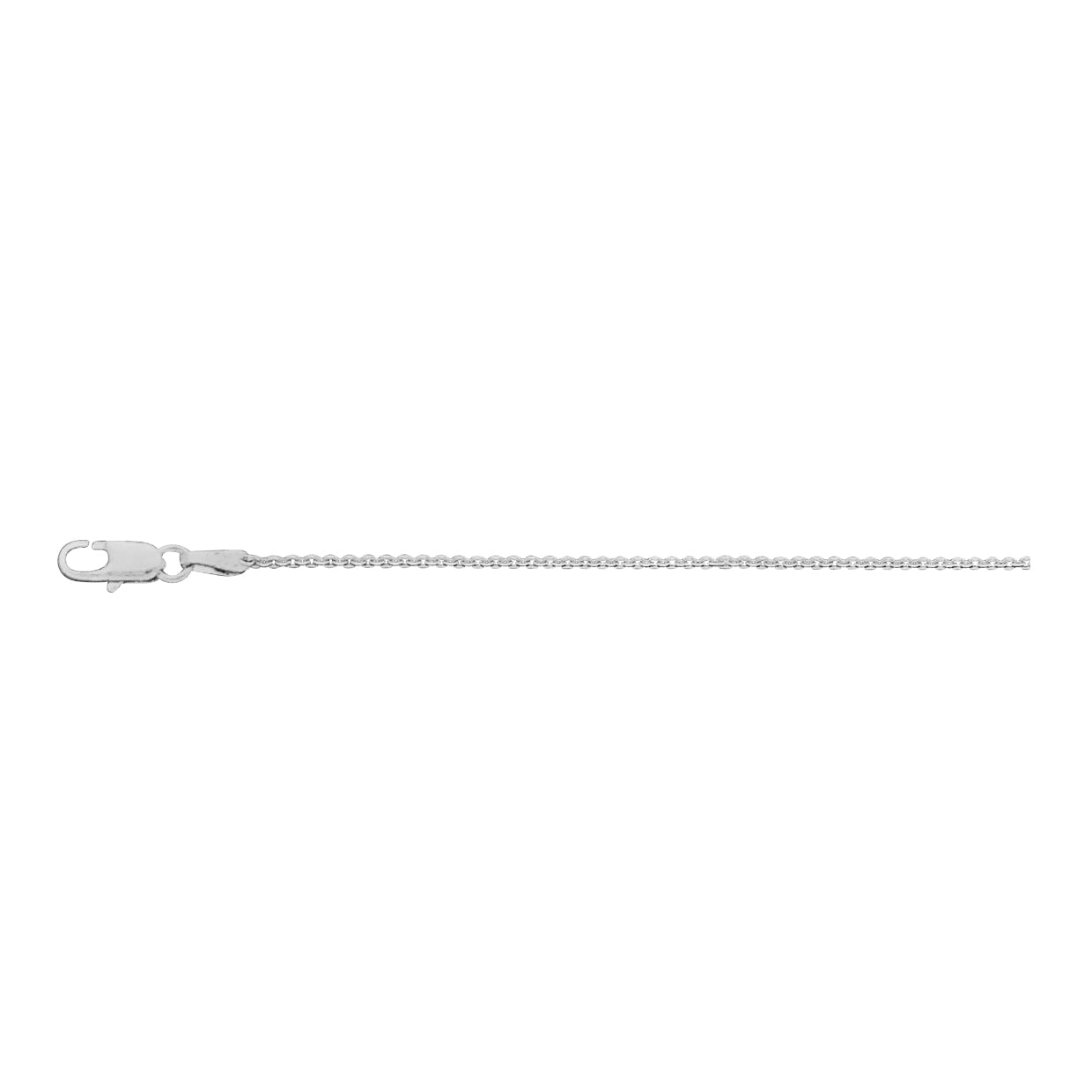 14K White Gold 0.70mm Cable Chain