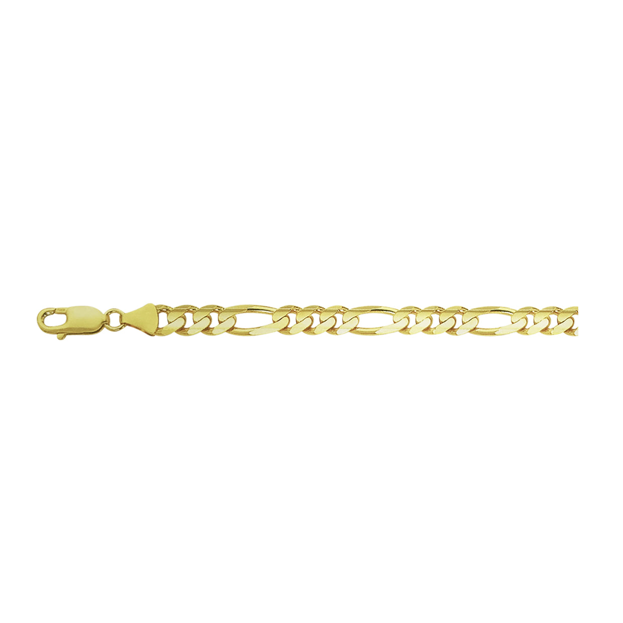 14K Yellow Gold Chain Link Bracelet 7 With Extension - Kitsinian