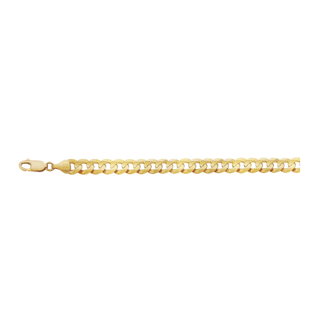 14K Yellow Gold 5.7mm Curb Chain