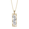 14K Two Tone "Amor" Necklace