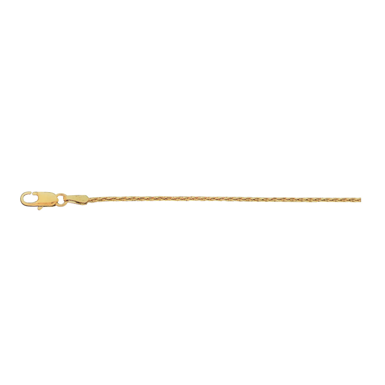 4mm 14kt Yellow Gold Wheat-Chain Bracelet