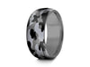 Men's  Wedding Ring  - Stainless Steel Camouflage Band - Engagement Ring - Dome Shaped - Comfort Fit  8mm - Vantani Wedding Bands