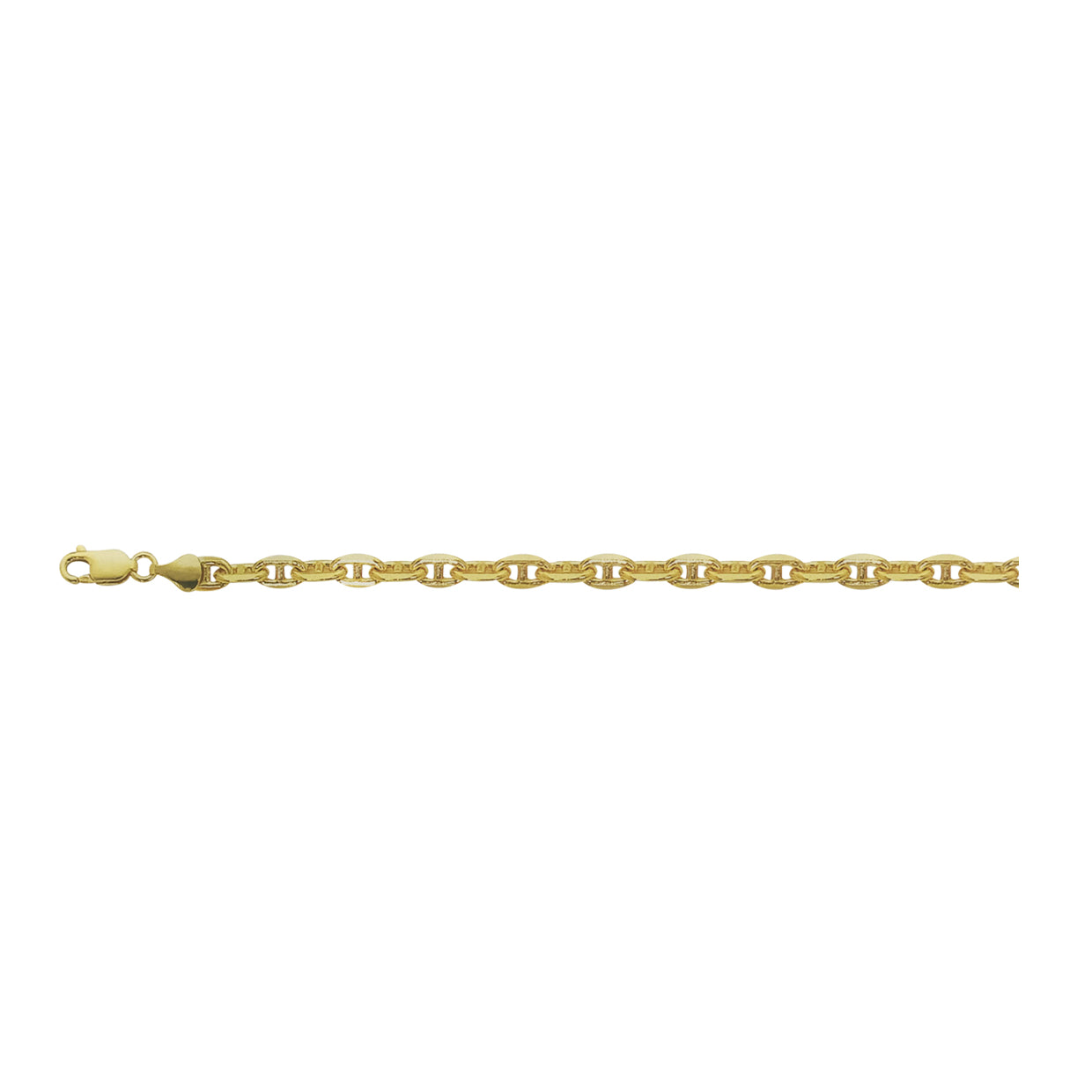 Vintage 610 15K Solid Yellow Gold Anchor Dragon Chain Link 