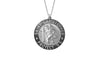 925 STERLING SILVER 21MM ROUND ST. CHRISTOPHER MEDAL