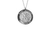 925 STERLING SILVER 15MM ROUND ST. MICHAEL MEDAL