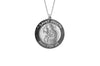 925 STERLING SILVER 15MM ROUND ST. JOSEPH MEDAL