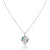 Sterling silver cross locket necklace with enamel