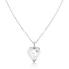 Sterling silver " i love you" heart locket necklace