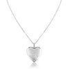 Sterling silver st. Christopher heart locket necklace