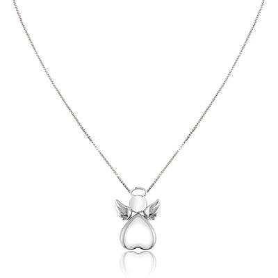 Sterling silver "angel " locket necklace