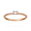 14K Rose Gold Diamond Fashion Ring