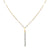 14K Two Tone Yellow and White Diamond Cut Gold Necklace