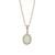 14K Yellow Gold Opal And Diamond Necklace