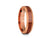 6MM HAWAIIAN Koa Wood Tungsten WEDDING BAND BEVELED AND ROSE GOLD INTERIOR