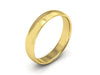 4MM 14K YELLOW GOLD COMFORT FIT DOMED WEDDING BAND