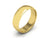 6MM 14K YELLOW GOLD COMFORT FIT DOMED WEDDING BAND